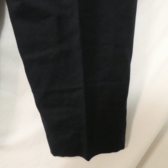 Unbranded | 18 inch waist measured | Dark Navy Pleated Dress Pants - Picture 16 of 16